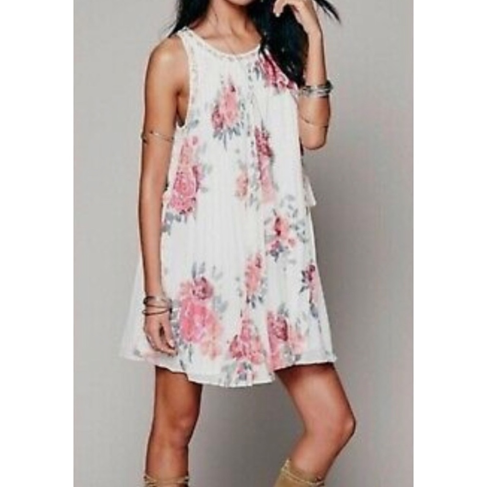 ❗️FINAL❗️ Free People Floral Accordion Pleat Tent Dress M 🔴🔴